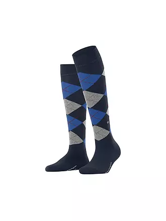 BURLINGTON | Damen Kniestrümpfe MARYLEBONE dark brown | dunkelblau